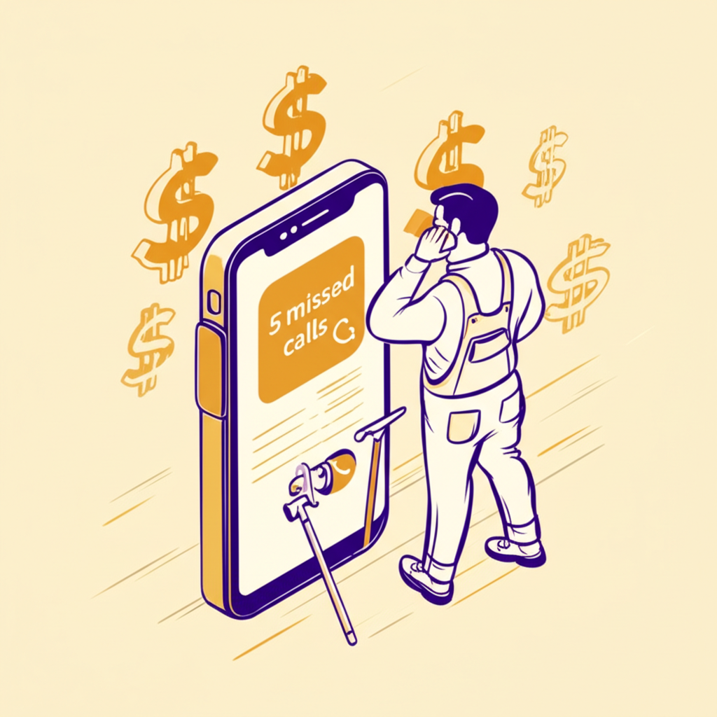 Missed calls illustration